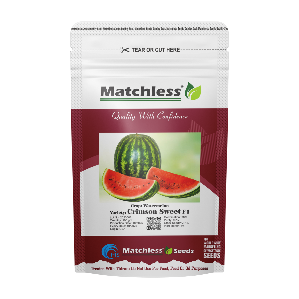 Hybrid Watermelon Crimson Sweet F1